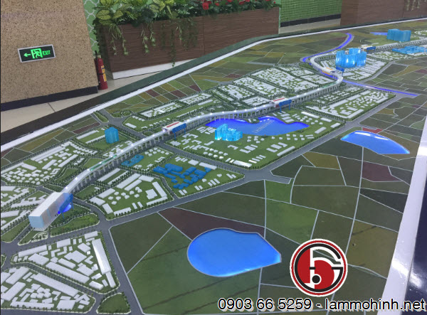 Mô hình quy hoạch toàn tuyến nhìn từ Cát Linh Mô hình quy hoạch toàn tuyến nhìn từ Cát Linh