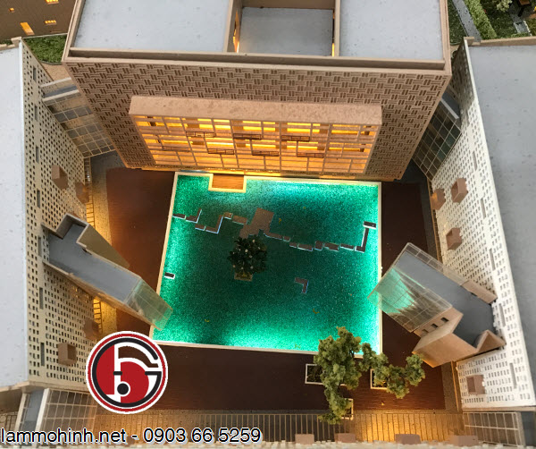 Khu vực sân trong của khối khách sạn Khu vực sân trong của khối khách sạn