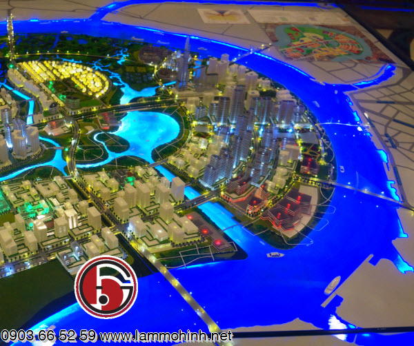 Cận cảnh khu chức năng số 1, 2 và 3 của Mô Hình Quy Hoạch Thủ Thiêm