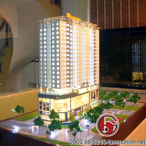 Tổng thể mô hình kiến trúc Bảy Hiền Tower  view 2 Tổng thể mô hình kiến trúc Bảy Hiền Tower  view 2