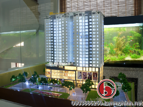 Tổng thể mô hình kiến trúc Bảy Hiền Tower Tổng thể mô hình kiến trúc Bảy Hiền Tower