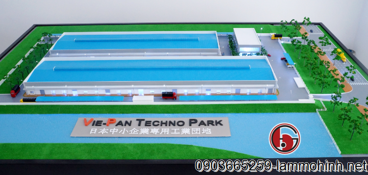 Mô hình kiến trúc Vie-Pan Techno Park nhìn từ phía bờ sông view 2 Mô hình kiến trúc Vie-Pan Techno Park nhìn từ phía bờ sông view 2