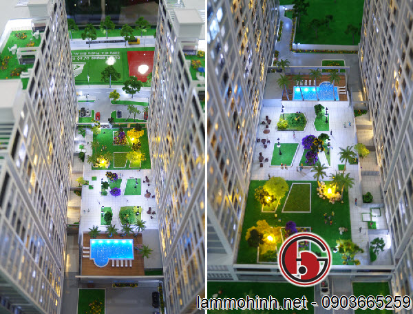 Công viên giữa tháp B và tháp C Công viên giữa tháp B và tháp C