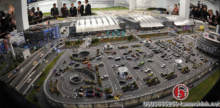 Toàn cảnh mô hình kiến trúc  sân bay lớn nhất thế giới Toàn cảnh mô hình kiến trúc  sân bay lớn nhất thế giới