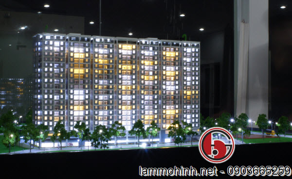 Hệ thống chiếu sáng của mô hình kiến trúc được bố trí ngẫu hứng tạo cảm giác nhà lên đèn Hệ thống chiếu sáng của mô hình kiến trúc được bố trí ngẫu hứng tạo cảm giác nhà lên đèn