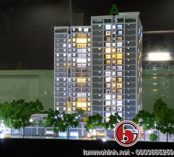 Mặt đứng tháp A Mặt đứng tháp A