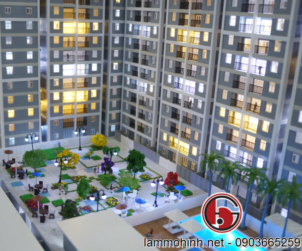 Cận cảnh sân sinh hoạt của tháp A với các chi tiết mô hình kiếntrúc sinh độn Cận cảnh sân sinh hoạt của tháp A với các chi tiết mô hình kiếntrúc sinh độn