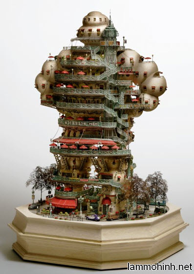 Mô hình kiến trúc được thực hiện đặc sắc theo hình dáng 1 con robot khổng lồ Mô hình kiến trúc được thực hiện đặc sắc theo hình dáng 1 con robot khổng lồ