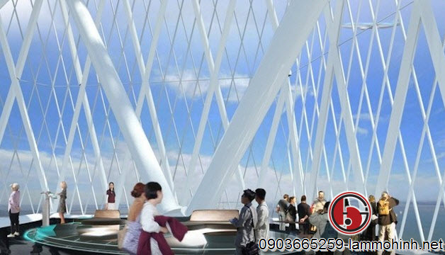 Từ bên trong có thể phóng tầm nhìn bao quanh khắp cả thành phố Từ bên trong có thể phóng tầm nhìn bao quanh khắp cả thành phố