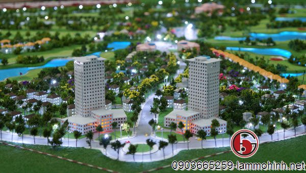Mô hình kiến trúc trung tâm thương mại của sân golf Mô hình kiến trúc trung tâm thương mại của sân golf