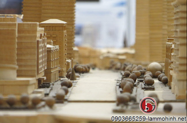 Các trục đường với các cây mô hìinh bằng hình học Các trục đường với các cây mô hìinh bằng hình học