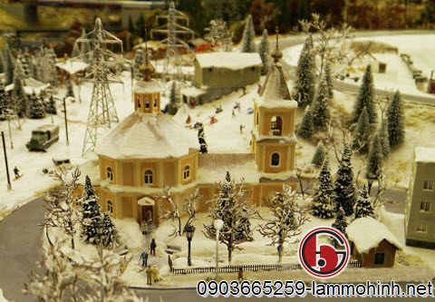 Mô hình kiến trúc mô tả quang cảnh nước Nga ngập tràn tuyết rơi Mô hình kiến trúc mô tả quang cảnh nước Nga ngập tràn tuyết rơi