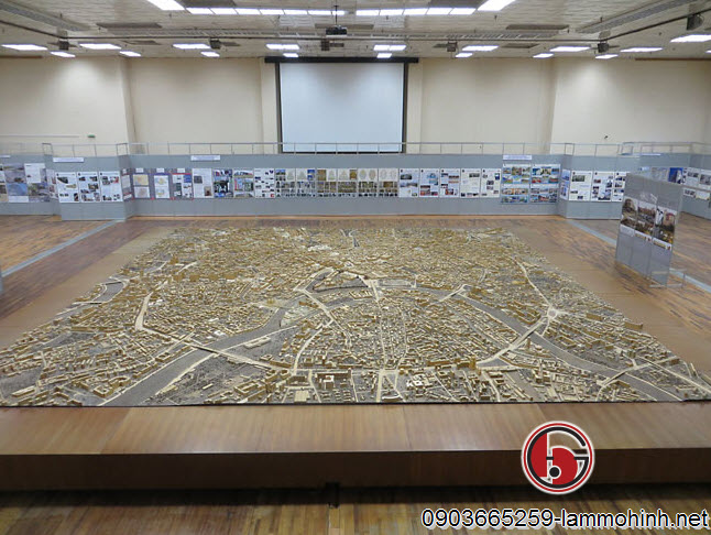 Toàn cảnh phòng trưng bày mô hình kiến trúc trung tâm thành phố Moscow Toàn cảnh phòng trưng bày mô hình kiến trúc trung tâm thành phố Moscow