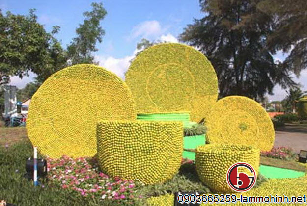 Mô hình kiến trúc ấm chén dĩa làm từ chanh được thể hiện rất ấn tượng Mô hình kiến trúc ấm chén dĩa làm từ chanh được thể hiện rất ấn tượng