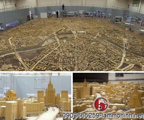 Hình ảnh về mô hình kiến trúc thành phố Moscow Hình ảnh về mô hình kiến trúc thành phố Moscow