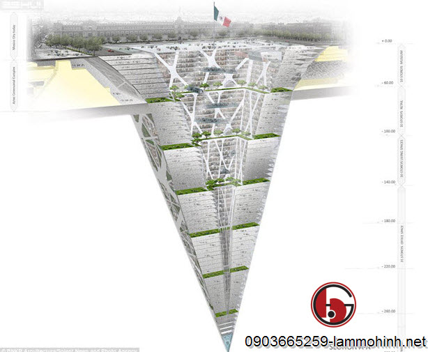 Phương án thiết kế tháp Earthscaper với mô hình kiến trúc hết sức sáng tạo Phương án thiết kế tháp Earthscaper với mô hình kiến trúc hết sức sáng tạo