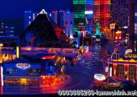 Mô hình kiến trúc khu vực thành phố Las Vegas Mô hình kiến trúc khu vực thành phố Las Vegas