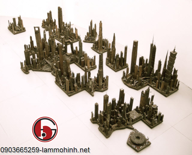 Mô hình kiến trúc thành phố của Zhong Kangjun, 2008 Mô hình kiến trúc thành phố của Zhong Kangjun, 2008