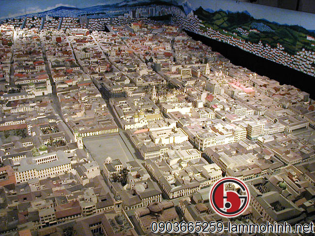 Mô hình kiến trúc này mô phỏng tất cả chi tiết của trung tâm thành phố Mô hình kiến trúc này mô phỏng tất cả chi tiết của trung tâm thành phố