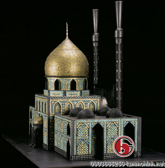 Mô hình kiến trúc với các đường cong được thực hiện kỳ công Mô hình kiến trúc với các đường cong được thực hiện kỳ công