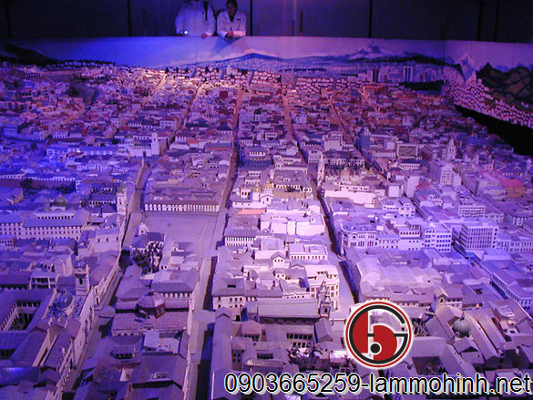 Mô hình kiến trúc mô tả nét đẹp của thành phố Quito vào ban đêm Mô hình kiến trúc mô tả nét đẹp của thành phố Quito vào ban đêm