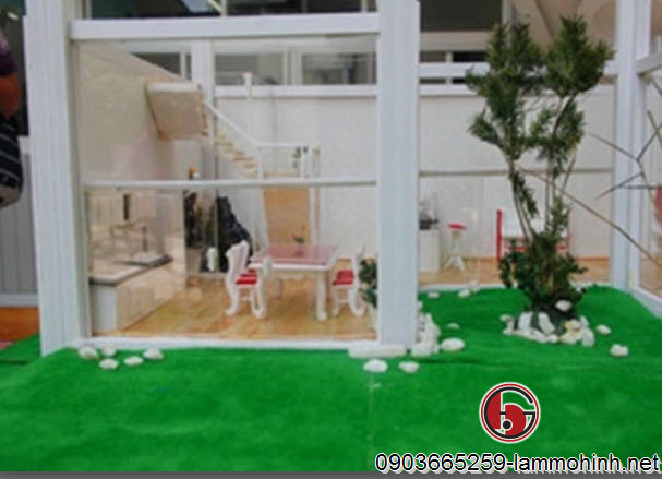 Mô hình nội thất đơn giản nhưng không kém phần sang trọng Mô hình nội thất đơn giản nhưng không kém phần sang trọng