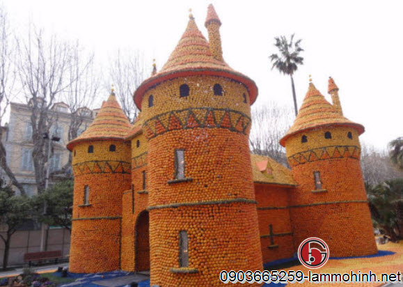 Mô hình kiến trúc lâu đài trung cổ bằng chanh Mô hình kiến trúc lâu đài trung cổ bằng chanh