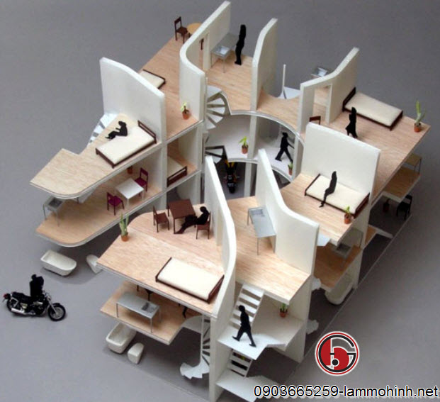 Khu chung cư khi còn là mô hình Khu chung cư khi còn là mô hình