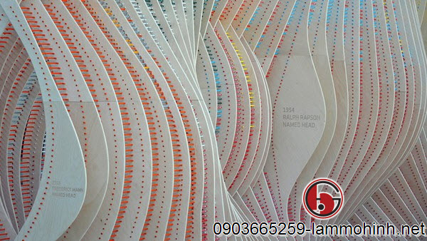 Các sự kiện quan trọng của trường được khắc trên gỗ Các sự kiện quan trọng của trường được khắc trên gỗ