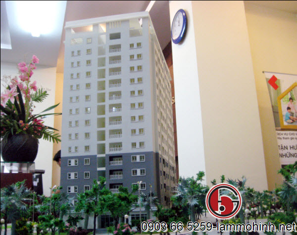 Mô hình kiến trúc tháp chung cư 12 tầng nhìn từ dưới lên Mô hình kiến trúc tháp chung cư 12 tầng nhìn từ dưới lên