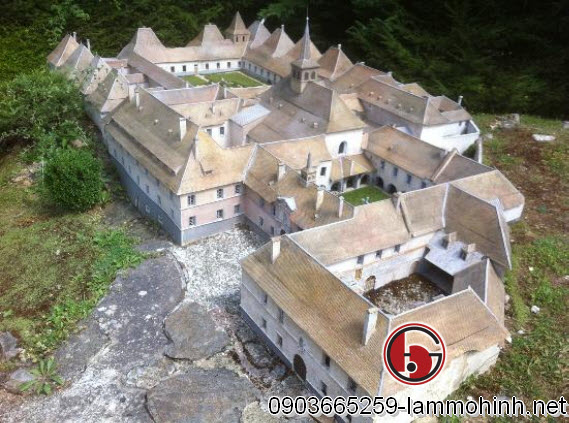 Nhắc đến nước Pháp không thể không nhắc đến các lâu đài, tu viện nằm rãi rác khắp mọi miền đất nước - Mô hình kiến trúc một tu viện Nhắc đến nước Pháp không thể không nhắc đến các lâu đài, tu viện nằm rãi rác khắp mọi miền đất nước - Mô hình kiến trúc một tu viện