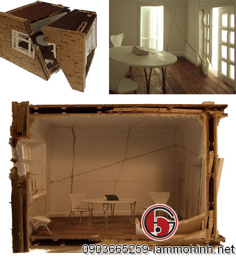 Mô hình kiến trúc với ý tưởng chủ đạo là “bạo lực gia đình” Mô hình kiến trúc với ý tưởng chủ đạo là “bạo lực gia đình”