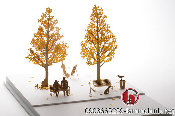 Khung cảnh mùa thu với sắt vàng đặt trưng Khung cảnh mùa thu với sắt vàng đặt trưng