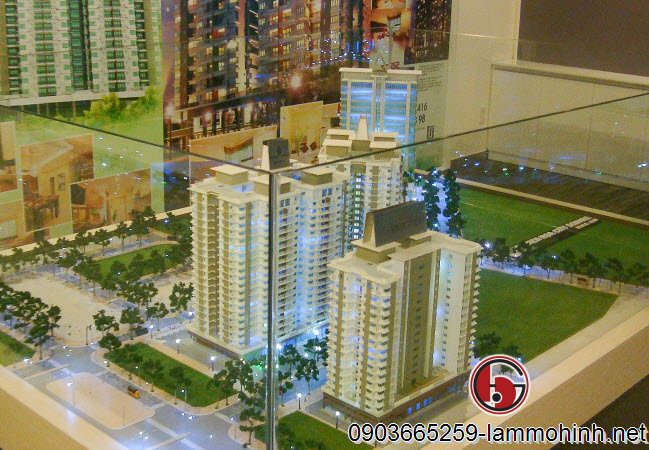 Mô hình kiến trúc Biê Hòa City Square nhìn từ khu căn hộ cao tầng Mô hình kiến trúc Biê Hòa City Square nhìn từ khu căn hộ cao tầng