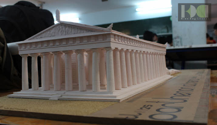 Mô hình kiến trúc đền thờ thần Artermis Mô hình kiến trúc đền thờ thần Artermis