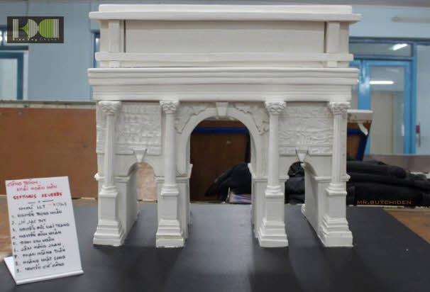 Mô hình kiến trúc khải hoàng môn Mô hình kiến trúc khải hoàng môn