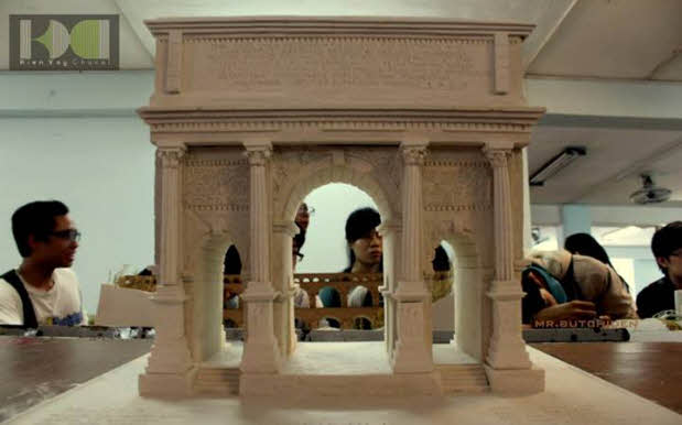 Một phiên bản khác của mô hình kiến trúc khải hoàng môn với rất nhiều chi tiết tin xảo Một phiên bản khác của mô hình kiến trúc khải hoàng môn với rất nhiều chi tiết tin xảo