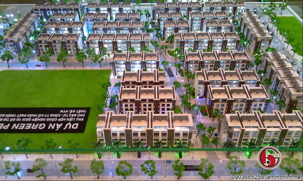 Hình ảnh mô hình các khu nhà kiên kế trên đường Lê thánh Tôn Hình ảnh mô hình các khu nhà kiên kế trên đường Lê thánh Tôn