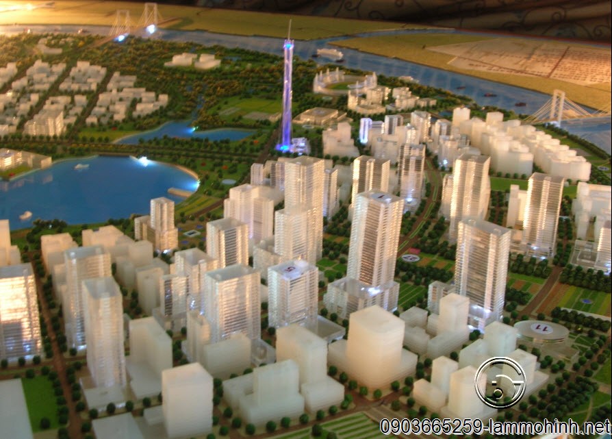 Mô hình kiến trúc khu đô thị mới Thủ Thiêm do công ty thiết kế Mô hình kiến trúc khu đô thị mới Thủ Thiêm do công ty thiết kế