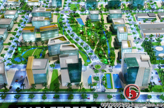 Mô hình Maple Tree Business City nhìn từ trục chính dự án - Các đường nối  không thể nhận thất bằng mắt thường Mô hình Maple Tree Business City nhìn từ trục chính dự án - Các đường nối  không thể nhận thất bằng mắt thường