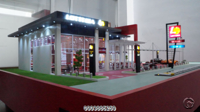 Toàn cảnh mô hình nhìn từ lối ra Toàn cảnh mô hình nhìn từ lối ra