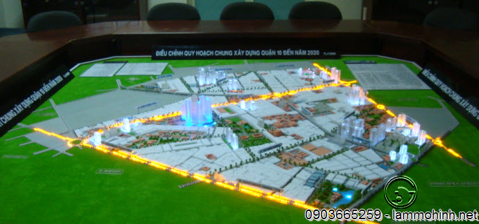 Mô hình quy hoạch quận 10 từ hướng quận 3 Mô hình quy hoạch quận 10 từ hướng quận 3