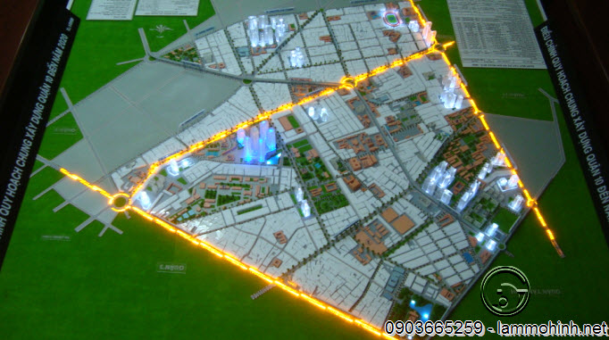 Mô hình quy hoạch quận 10 nhìn từ trên cao Mô hình quy hoạch quận 10 nhìn từ trên cao