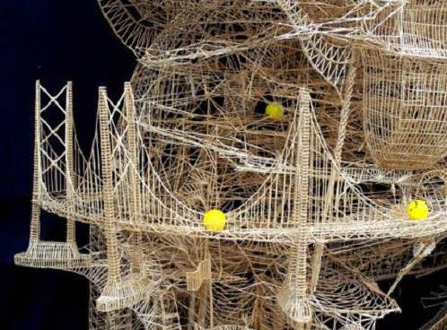 Một góc của mô hình kiến trúc nổi tiếng Một góc của mô hình kiến trúc nổi tiếng