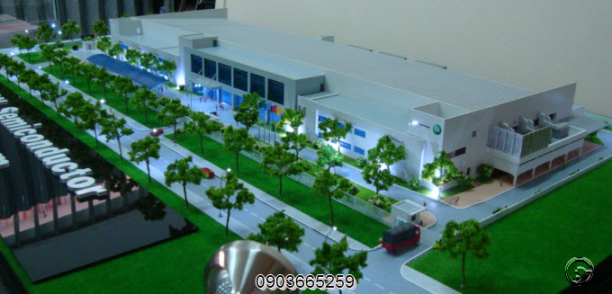 Mô hình nhà máy On Semiconductor nhìn từ trên cao 1 Mô hình nhà máy On Semiconductor nhìn từ trên cao 1