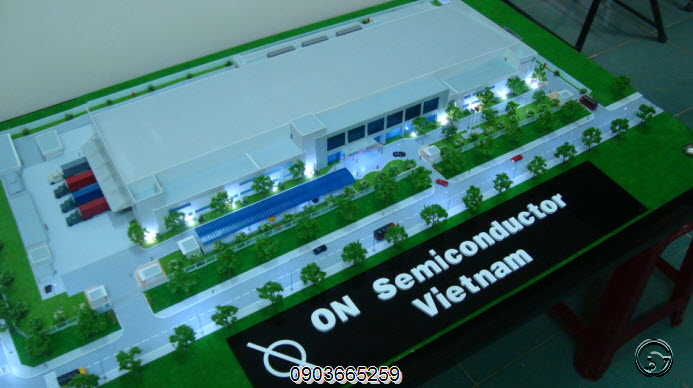 Mô hình nhà máy On Semiconductor nhìn từ trên cao 2 Mô hình nhà máy On Semiconductor nhìn từ trên cao 2