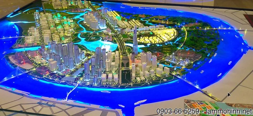 Mô hình kiến trúc quy hoạch (sa bàn) Khu Đô Thị Mới Thủ Thiêm 2015