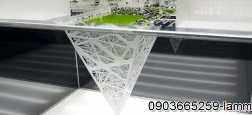 Độc đáo mô hình kiến trúc hình tháp ngược