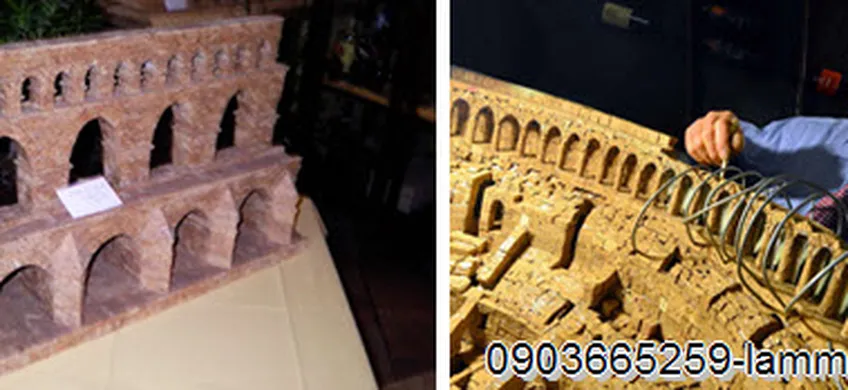 Làm mô hình kiến trúc bằng nút chai