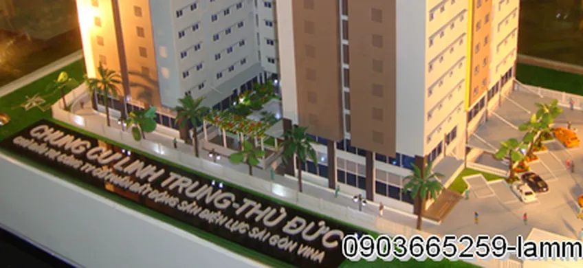 Mô hình kiến trúc Chung cư LINH TRUNG tiết kiệm, an toàn và thẩm mỹ